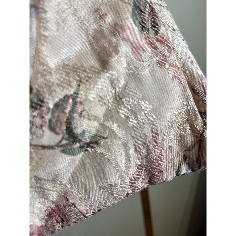Vintage Floral Jacket 11 Pink 1980 Tapestry Old Money Classic Preppy Cottagecore - Picture 9 of 14